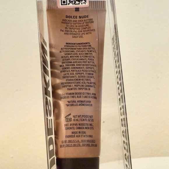 Nudestix Nudeskins Hydrating Peptide Lip Butter Dolce Nude 0.34 oz - Picture 8 of 9